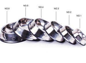 Köpek yemekleri paslanmaz çelik köpek maması su kasesi büyük/küçük Metal kauçuk taban kedi kase kaymaz hayvan mama kabı 16/18/22CM boyutu - Product Image 4