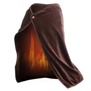 USB Rechargeables Couverture Chauffante Shawl Pad Heating Blanket Home Warming Knee Mattress Warm Body Blanket