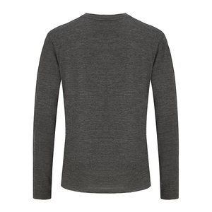 गर्मियों की लंबी आस्तीन टी शर्ट कस्टम मेरिनो ऊन उच्च गुणवत्ता वाला खेल कसरत नरम गोल गर्दन थोक मेरिनो टी शर्ट पुरुषों - Product Image 2
