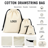 Sacs en lin recyclé avec cordon de serrage, sacs de rangement en tissu, sacs en mousseline, pochettes en coton avec cordon de serrage et logo personnalisé