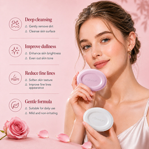 สบู่ผิวขาวใสอาร์บูติน กลูต้าไธโอน 100 กรัม ยี่ห้อ KORMESIC ผลิตแบบ OEM ฟองเยอะ ทำความสะอาดอย่างอ่อนโยน - Product Image 2
