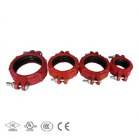 Raccord flexible à rainures en fonte ductile haute pression homologué FM avec surface peinte