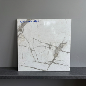 Factory Wholesale White 400x400mm Ceramic Glazed Porcelain Floor Tile Marble Slab Polished Tile For Living Room 40x40cm - Product Image 1