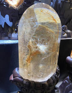 งานฝีมือคริสตัลจากประเทศจีนผลิตจากหินธรรมชาติคุณภาพสูงหินควอตซ์ขัดเงาสวนสวยพร้อมทับทิมสำหรับสะสม - Product Image 2