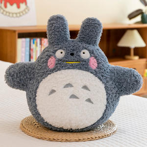 כרית שינה גדולה של טוטורו מצויר, דובי חמוד, צעצוע קטיפה רך במיוחד להפגת מתחים, מתנה ליום הולדת, צעצוע פרווה ממולא - Product Image 2