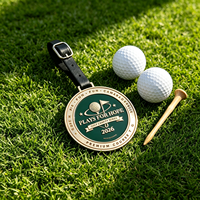 Étiquette de sac de golf OEM moderne, design double face, personnalisée pour clubs de golf