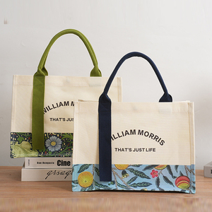 Bolsa Tote de <span class=keywords><strong>Lona</strong></span> de Algodón Orgánico Laminada y Reciclable Ouye con Asas Lisas para Regalo, Bolsa de Compras Reutilizable con Logo Personalizado Impreso - Product Image 3