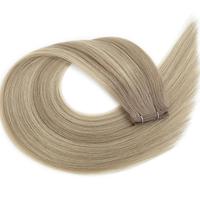 Extensiones de cabello humano  100g doble dibujado al por mayor nuevas extensiones de cabello tramado a mano genio europeo