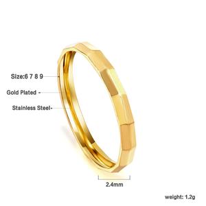 New Arrival Design Fashion <b>Ring</b> 304 18K Gold Plated Stainless Steel <b>Ring</b> Jewelry for Women - Product Image 6