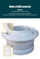 Diffuseur d'air en plastique ABS et aluminium, buse à jet sphérique réglable, design moderne, système de ventilation HVAC extérieur