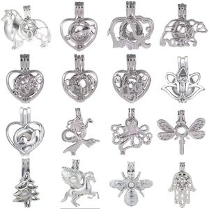 Collana Personalizzata con Perla dei Desideri a Forma di Cuore e Catena con Ciondoli in Lega, Set di Gioielli Romantici Fai-da-Te per Matrimoni - Product Image 6