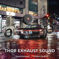 Système de son d'échappement électronique THOR Active Booster en acier inoxydable, haut-parleurs universels pour voitures, contrôle par smartphone, 30 sons