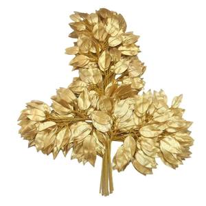 Branches artificielles de banian, plantes artificielles, feuilles en tissu, décoration de fond pour mariage et maison, plantes décoratives, branches jaunes artificielles - Product Image 2