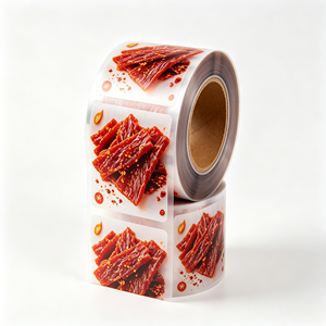 Transparent Spicy Pork Jerky Sachet Film Food Packaging <b>Bag</b> Custom Printed Roll for Snack Shredded Meat - Product Image 2