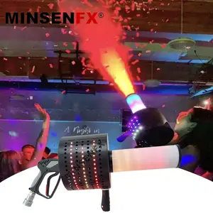 Handheld Led Co2 confetti Gun Rgb Jet Machine Special Effects Dj Stage Fog Gas Air Column Gun