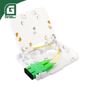 GETEKnet OEM ODM FTTH Extérieur 2 4 <span class=keywords><strong>8</strong></span> Ports Fibre Optique Faceplate Access Terminal Termination Face Plate Box - Product Image 4