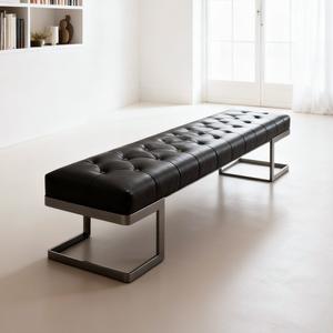 Modern Leather <b>Bench</b> Rectangular Standing Type <b>Shoe</b> Changing <b>Bench</b> For Adults And Elderly - Product Image 4