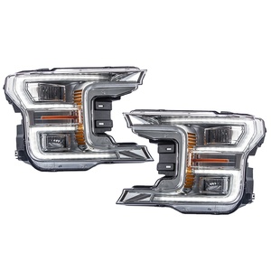 Pour Ford F150 Raptor 2018 et plus, phares à LED avec projecteur, clignotants séquentiels, feux de jour DRL, ensemble de phares, clignotants automatiques - Product Image 1
