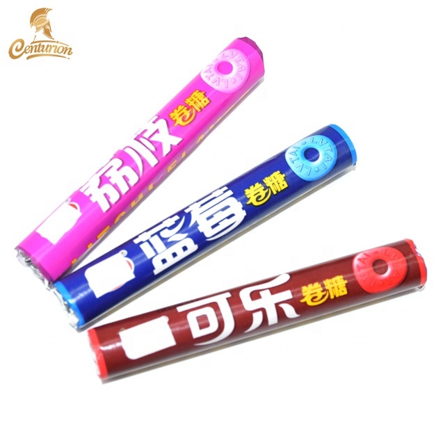 Delicious New Flavor Cola Litchi Blueberry Roll Pressed Candy