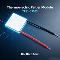 Module thermoélectrique TES1-03102 Peltier 10*10*3.6mm, mini semi-conducteur pour ventilateur à main