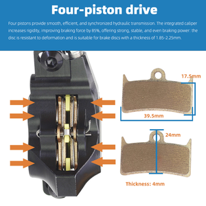 Vélo électrique au lithium AFTFA avec freinage automatique magnétique, <span class=keywords><strong>frein</strong></span> hydraulique à 4 pistons, <span class=keywords><strong>frein</strong></span> à disque hydraulique pour vélo - Product Image 4