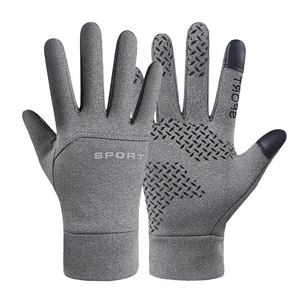 Autonomy Gants d'hiver pour hommes, doublés de polaire, imperméables, chauds, antidérapants, pour le cyclisme et la conduite, MLXL - Product Image 2