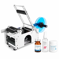 Machine d'étiquetage semi-automatique de bureau MT-50 pour petites bouteilles en verre rondes, machine d'étiquetage pour petites bouteilles en verre