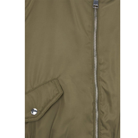 100% Nylon rembourré matelassé basique personnalisé sérigraphie Logo militaire vert recadrée Bomber vestes pour les femmes
