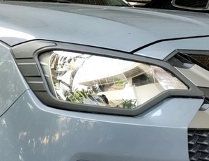 ABS Cover <b>Head</b> Lamp Front Light Matte Black Carbon <b>Style</b> for DMAX - Product Image 2