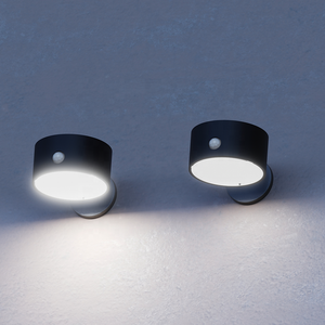 Lámpara <span class=keywords><strong>Solar</strong></span> <span class=keywords><strong>LED</strong></span> de Pared para Exteriores con Sensor de Movimiento, IP54 Impermeable, Downlight de Aluminio para Jardines - Product Image 3