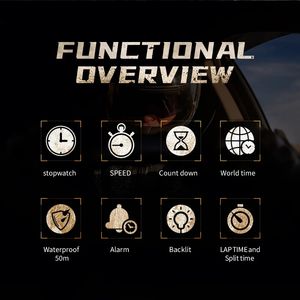 Reloj Deportivo Digital NORTH EDGE HORNET <span class=keywords><strong>2022</strong></span> para Hombre, para Correr y Ciclismo, Resistente al Agua 50M, Hora Mundial, Velocidad, Luminoso - Product Image 5