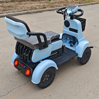 Scooter électrique professionnel robuste 72V 500W, mini, 4 roues, charge maximale 200 kg, avec siège et panier pour personnes âgées