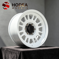 Rines de Malla Forjada Retro Blancos Brillantes de 17 18 19 20 Pulgadas para Hilux Ranger Tacoma Land Cruiser Todoterreno