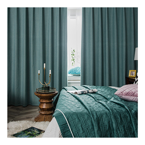 Cortinas azules sin formaldehído con aislamiento acústico, para sala de estar y dormitorio - Product Image 4