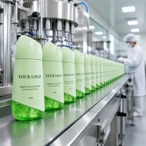 Spray Fijador de Maquillaje Vegano al por Mayor con Té Verde y <span class=keywords><strong>Aloe</strong></span> <span class=keywords><strong>Vera</strong></span>, Hidratante, de Larga Duración, Refrescante, Suavizante para la Piel, Ligero, 60ml - Product Image 1