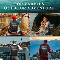 Sac à dos étanche flottant pour l'extérieur, avec fermeture à enroulement, en matériau résistant à l'usure, idéal pour le canoë, la natation, la randonnée en rivière et les voyages