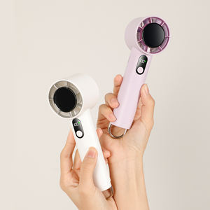 USB1800mAh Rechargeable <b>Handheld</b> Mini <b>Fan</b> <b>Portable</b> Wearable Carabiner Type-C for Outdoor Use Bladeless five Speed Electric - Product Image 5