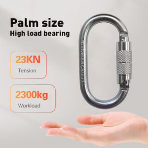 <span class=keywords><strong>Mousqueton</strong></span> en acier <span class=keywords><strong>autobloquant</strong></span> JENSAN personnalisé 25KN pour l'escalade, norme EN362-2004, ouverture de 19 mm pour usage extérieur - Product Image 4