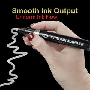 Metalik krom boya kalemi Premium krom kalıcı ayna krom işaretleme kalemleri Anti Fade mürekkep ile - Product Image 2