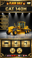 Niveleuses Caterpillar d'occasion du Japon à faible nombre d'heures de fonctionnement, modèles 140H, 140K, 140G, à vendre
