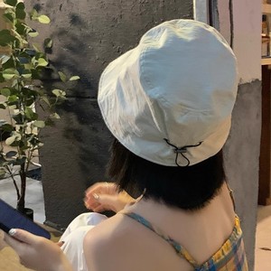 Fisherman Hat For Women Off White Canvas Sun Protection Foldable Bucket Hat Summer Casual Large Brim - Product Image 2