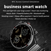 Reloj Inteligente H4 Pro Max con NFC, Batería de Gran Capacidad, Reloj Inteligente de Salud, Llamadas por BT, Carga Inalámbrica, Reloj Inteligente Deportivo de 1.62 Pulgadas, 3 Correas