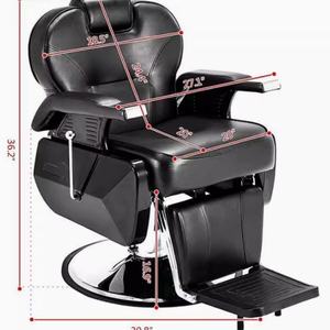 Fauteuil de Barbier Classique de Luxe en Cuir pour Salon de Coiffure et Esthétique - Vente en Gros - Product Image 4