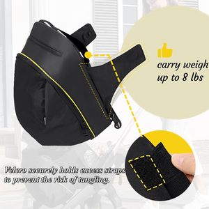 Sac de rangement à clipser pour <span class=keywords><strong>poussette</strong></span> et siège auto, capacité moyenne, résistant à l'eau, sac à couches avec fermeture éclair antidérapante, sac toutes saisons - Product Image 3