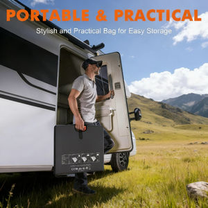 Vente flash - Panneau solaire monocristallin pliable Alecter Solar 200W certifié TUV, étanche IP65, noir, efficacité >23%, pour extérieur - Product Image 4