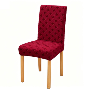 Housse de <span class=keywords><strong>chaise</strong></span> de salle à manger moderne haut de gamme, universelle toutes saisons, en polyester épais uni, élastiquée et lavable en machine - Product Image 1