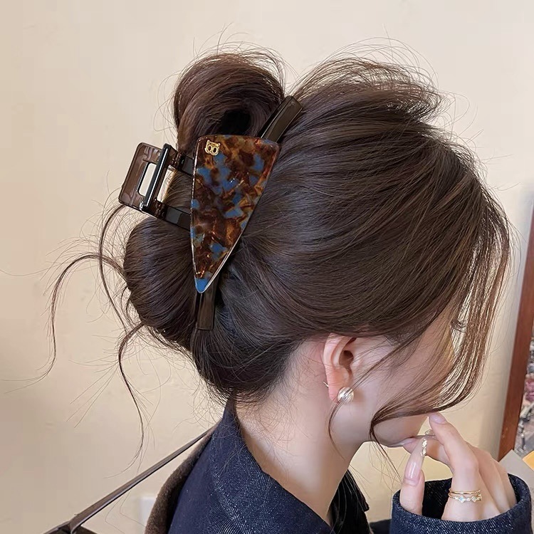 Base à thé 10-bleu-marron-noir avec clip moyen-11 cm
