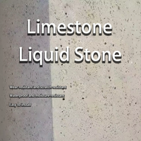 Peinture artistique à effet pierre. Peinture liquide écologique imperméable à base de poudre de calcaire pour application au pinceau