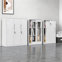 Armoire métallique à double porte grande capacité, armoire de garage domestique, armoire en acier mini anti-rouille, armoire de rangement privée pour articles divers