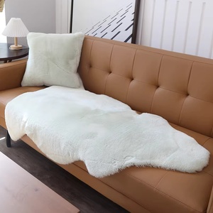 Tapis en fourrure de mouton véritable, antidérapant, grand format, pour sol, en <span class=keywords><strong>cuir</strong></span> de mouton véritable, tapis en poils naturels - Product Image 6